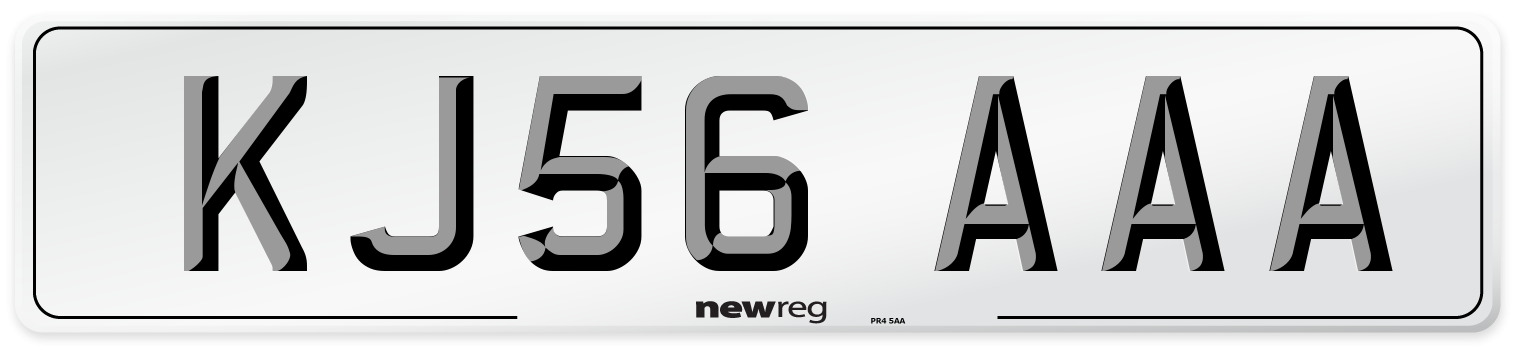 KJ56 AAA Number Plate from New Reg